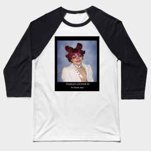 Tsarlie Lucifer Yearbook Drag King Photo Baseball T-Shirt